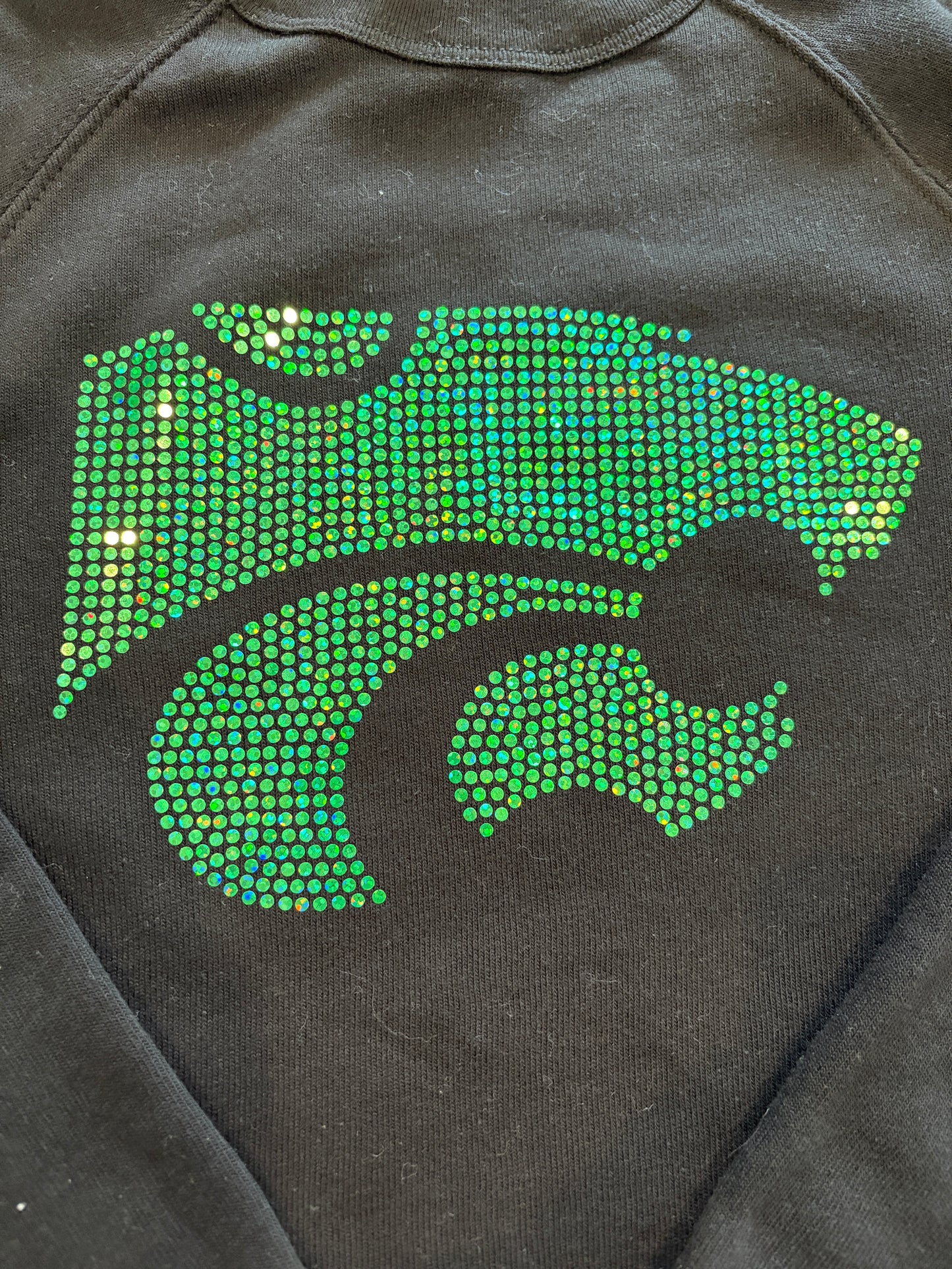 Novi Wildcats Black Spangled Sweatshirt