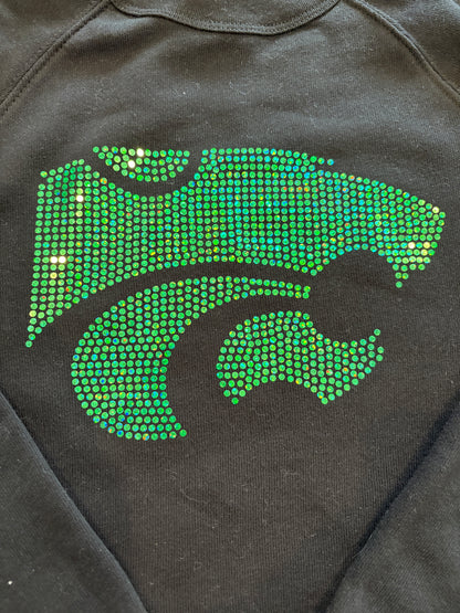Novi Wildcats Black Spangled Sweatshirt