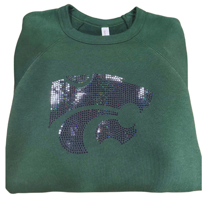 Novi Wildcats Green Spangled Sweatshirt