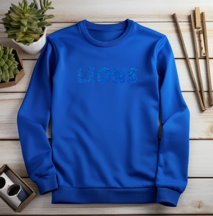 Tone-on tone Spangle Lions Sweatshirt