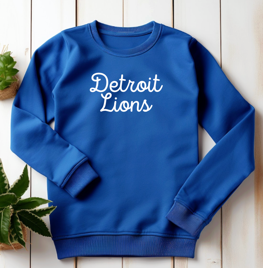 Detroit Lions Cursive Sweatshirt